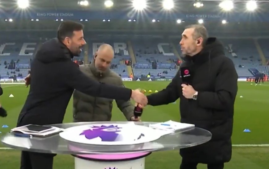 ‘What happens on the pitch’ – Martin Keown and Ruud van Nistelrooy settle 22-year feud live on TV