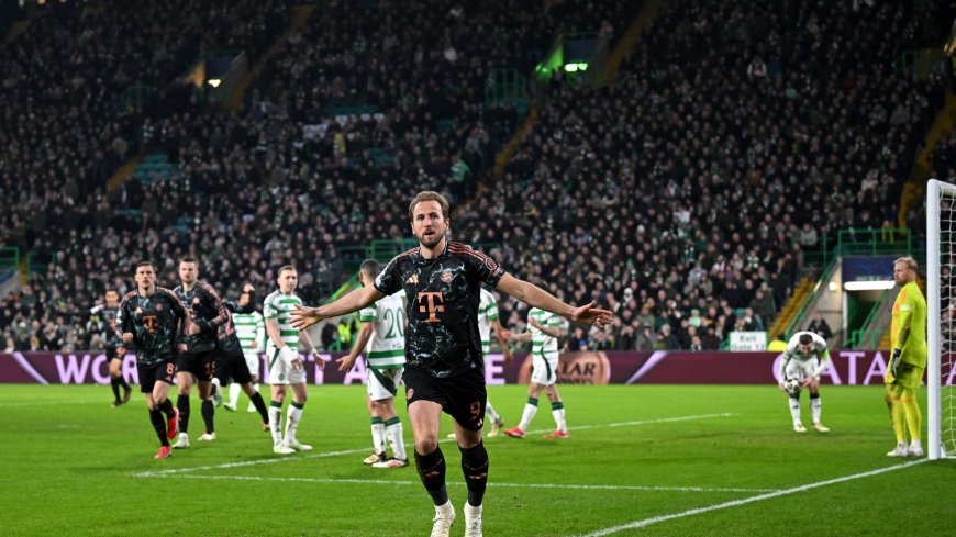 Harry Kane in Champions League first as Bayern Munich striker fulfils lifetime ambition at Celtic