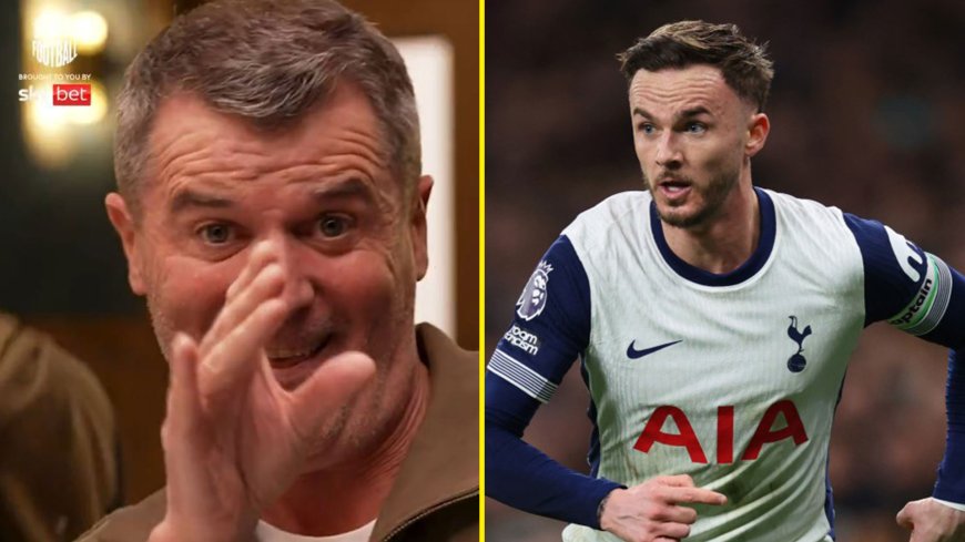 Roy Keane’s reaction to James Maddison jibe has Gary Neville and Jamie Carragher in stitches