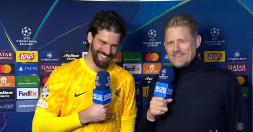 ‘I’ve had enough’ – Jamie Carragher and Micah Richards walk out on live Alisson interview