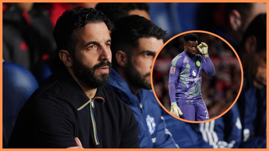 Ruben Amorim will be raging after what Andre Onana was spotted doing 20 minutes in