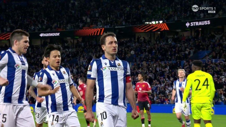 WATCH: Real Sociedad equalise against Manchester United courtesy of Mikel Oyarzabal