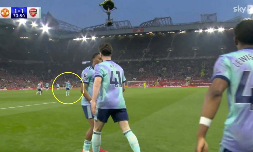 Unseen moment shows Gabriel Martinelli shouting at Declan Rice after Arsenal equaliser