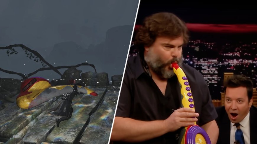 There's now a Monster Hunter Wilds mod that swaps your hunting horn for a working toy saxophone Jack Black once played after someone shouted "give it to me daddy"