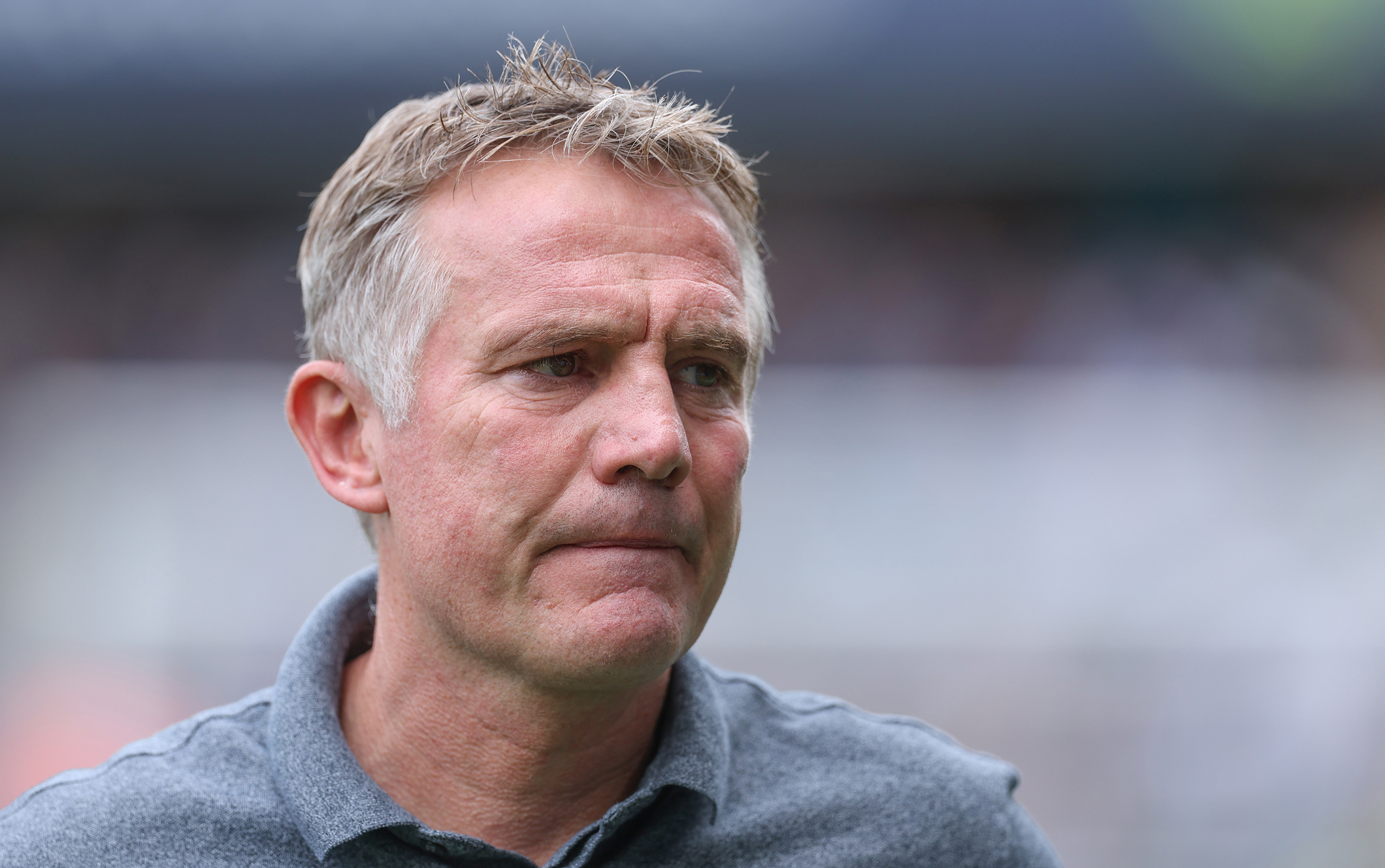 LONDON, ENGLAND - AUGUST 30: Phil Parkinson manager of Wrexham during the Sky Bet Championship match between Millwall and Wrexham AFC at The Den on August 30, 2025 in London, England. (Photo by Richard Pelham/Getty Images)