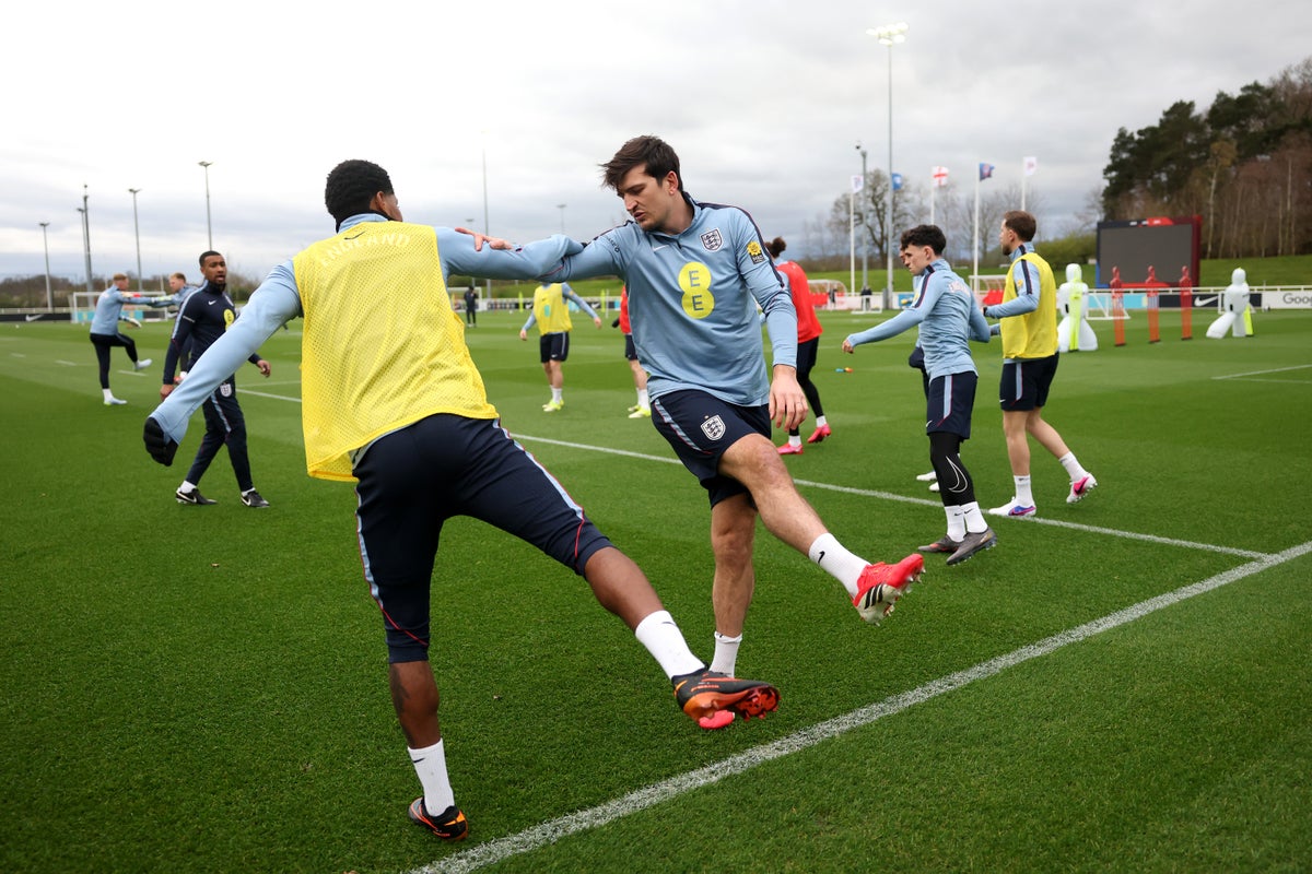 Maguire is competing for a place on the plane to North America (The FA via Getty Images)