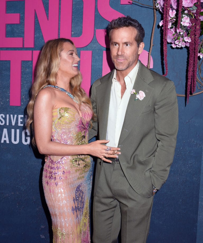 Blake Lively and Ryan Reynolds at the New York World Premiere of It Ends With Us in NYC