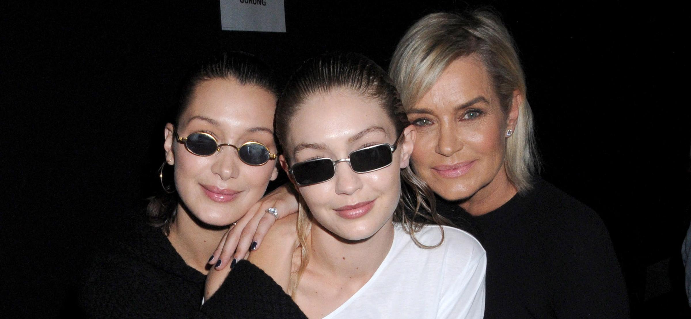 Bella, Gigi, and Yolanda Hadid
