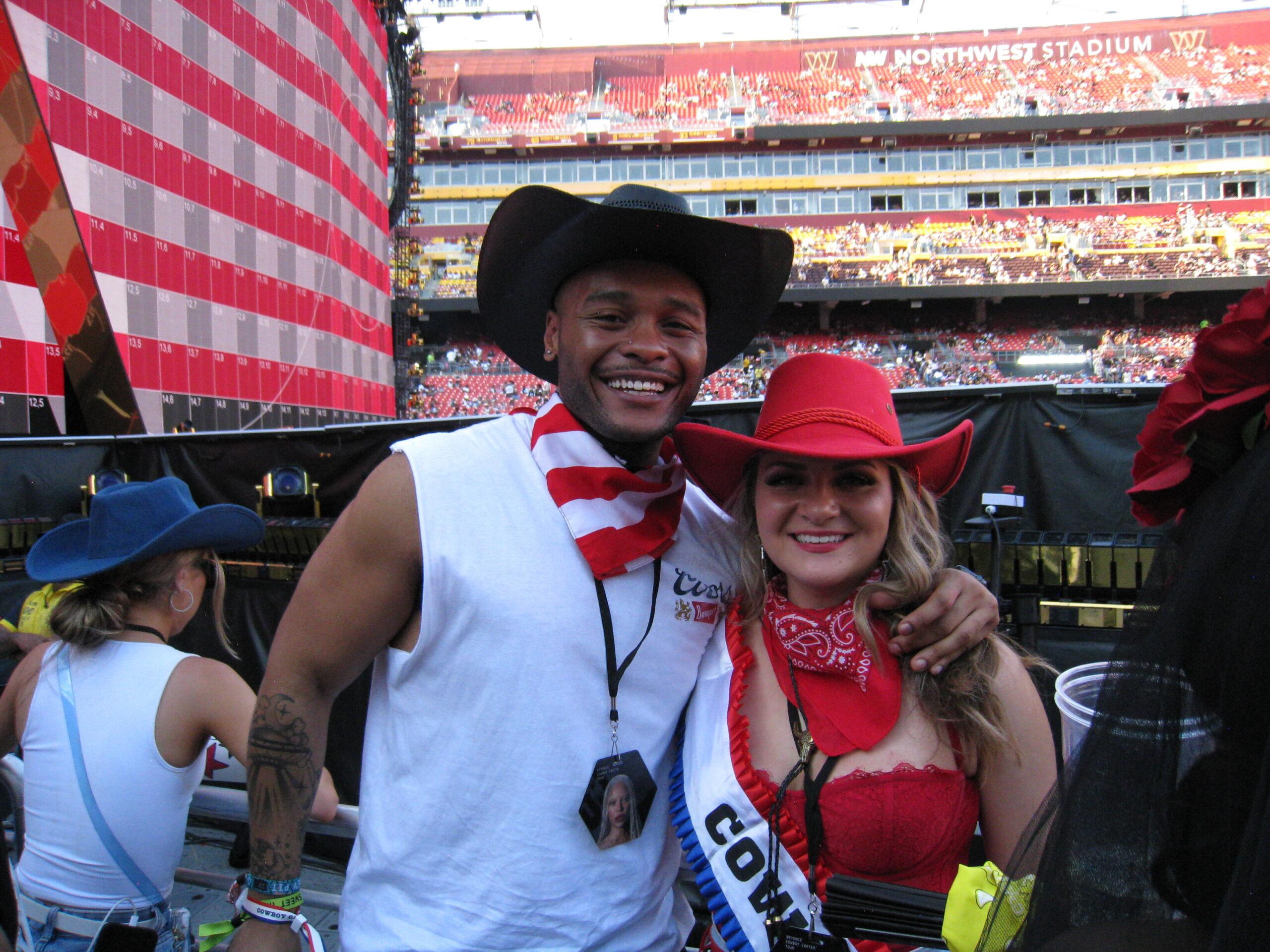 Jacquez Printup and Caty Payette during Beyonc&eacute;'s 