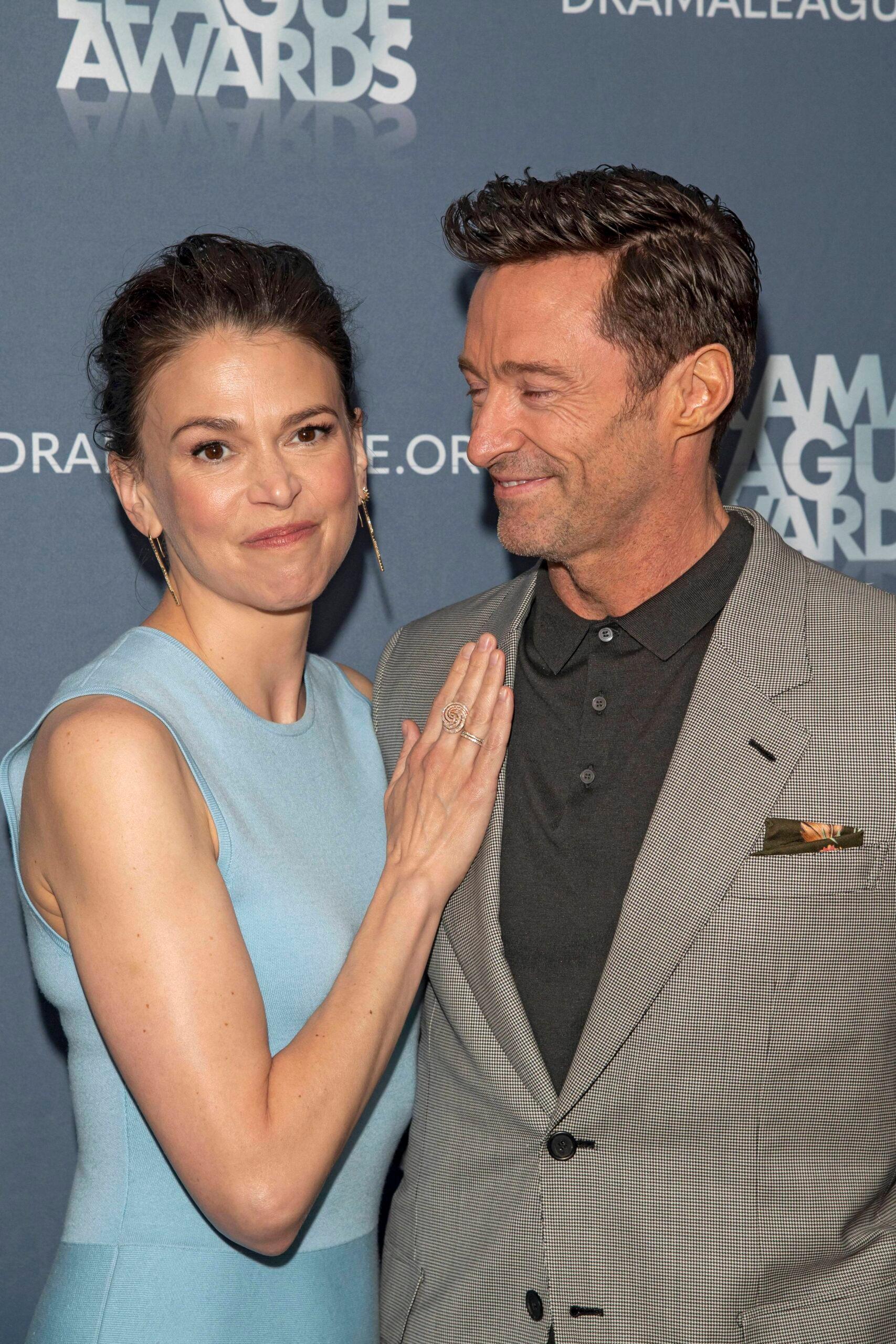 Sutton Foster and Hugh Jackman