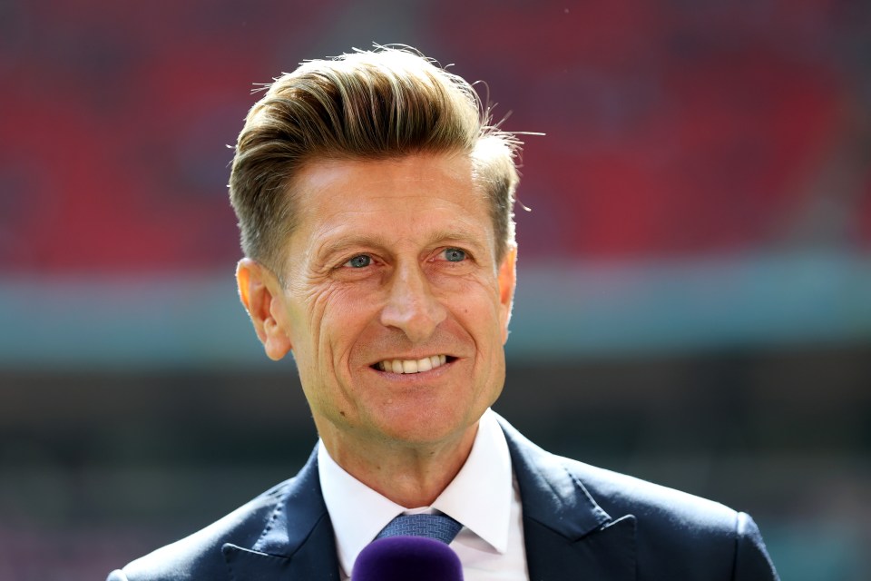LONDON, ENGLAND - AUGUST 10: Steve Parish, Co-Owner and Chairman of Crystal Palace looks on prior to the 2025 FA Community Shield match between Crystal Palace and Liverpool at Wembley Stadium on August 10, 2025 in London, England. (Photo by Michael Regan - The FA/The FA via Getty Images)