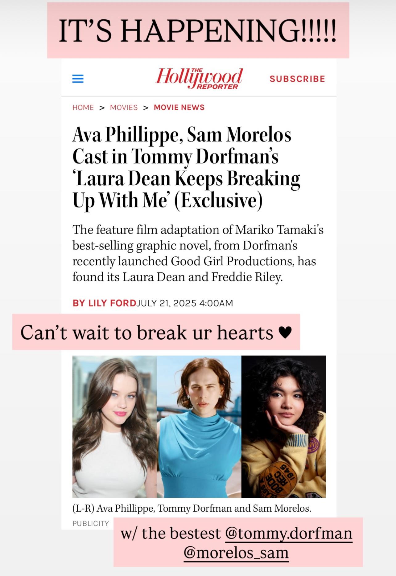 Reese Witherspoon's daughter Ava Phillippe is excited about her first movie lead role