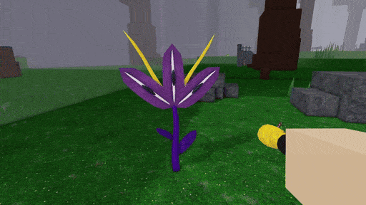 Short clip of the flashlight forcing the Stareweed to slowly open all three eyes in 99 Nights in the Forest