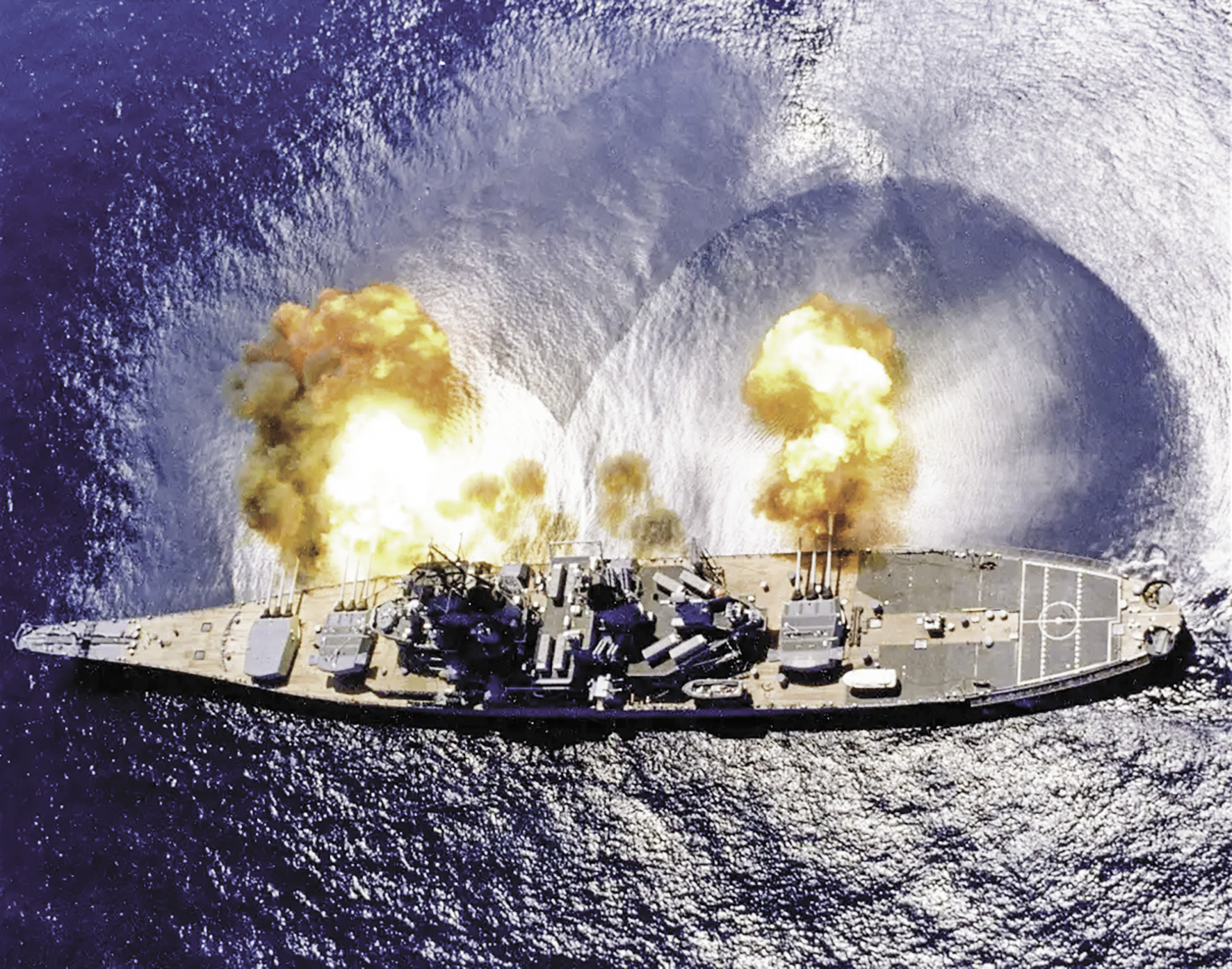 &ldquo;衣阿华&rdquo;级战列舰以大口径火炮作为主要武器。