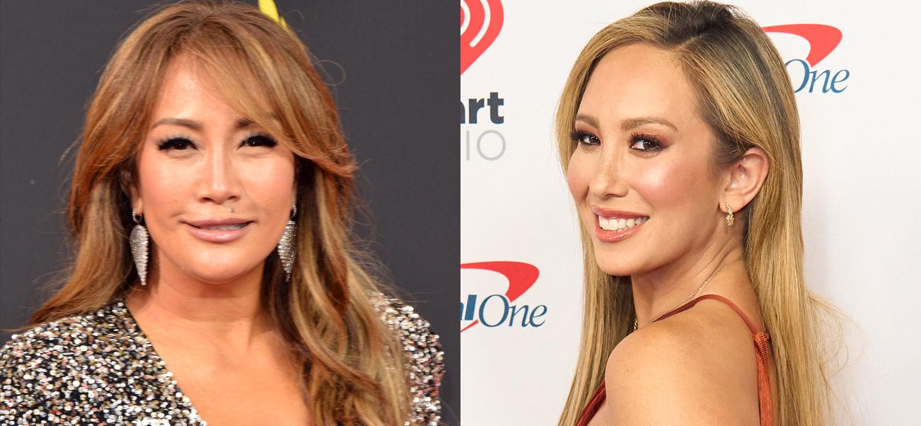 A photo collage of Carrie Ann Inaba and Cheryl Burke