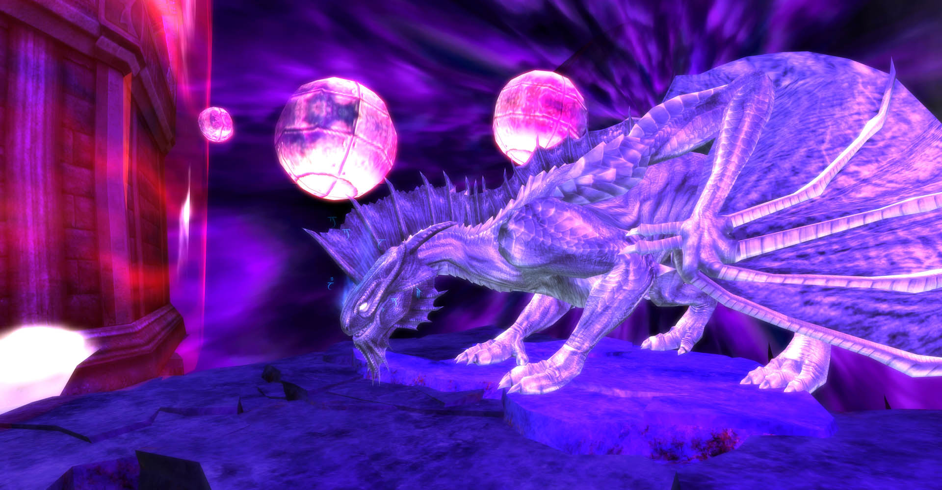 A large dragon boss in DDO