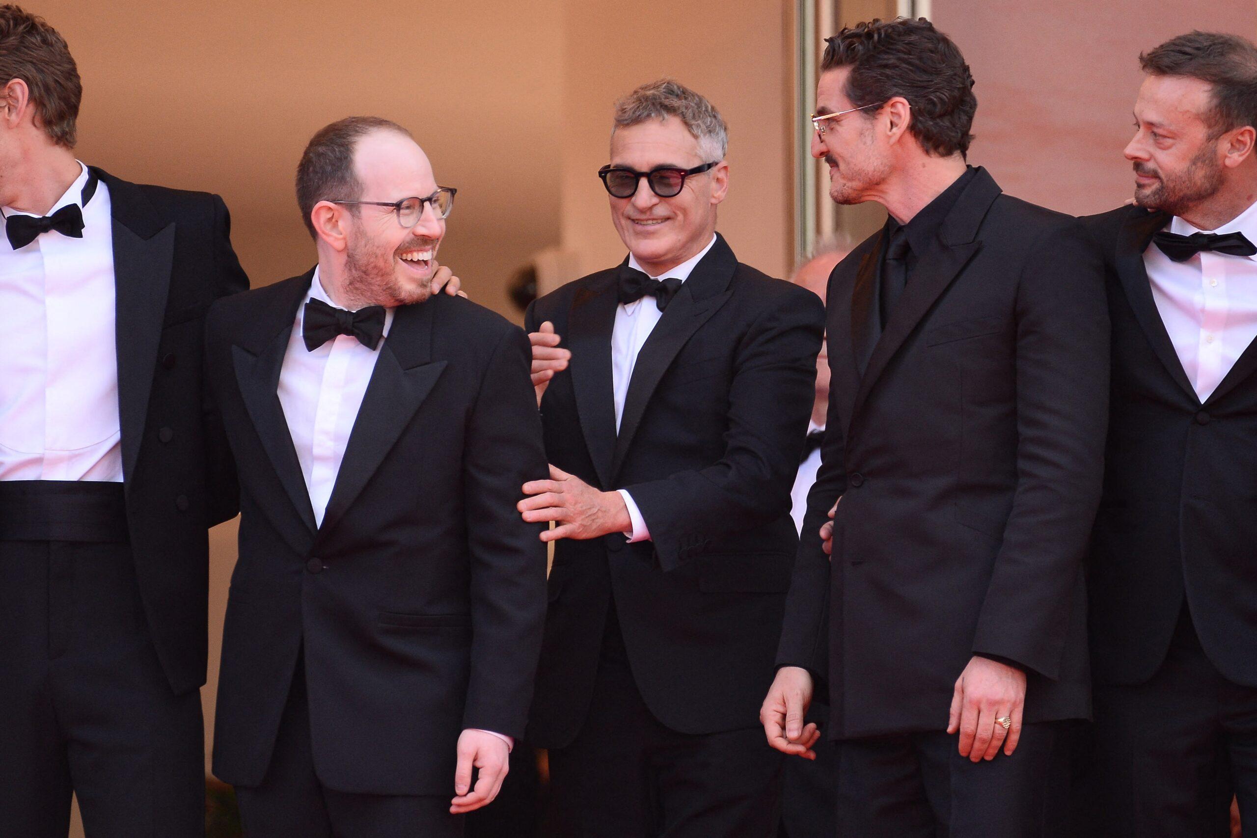 Pedro Pascal and Joaquin Pheonix at Premiere for EDDINGTON in Cannes