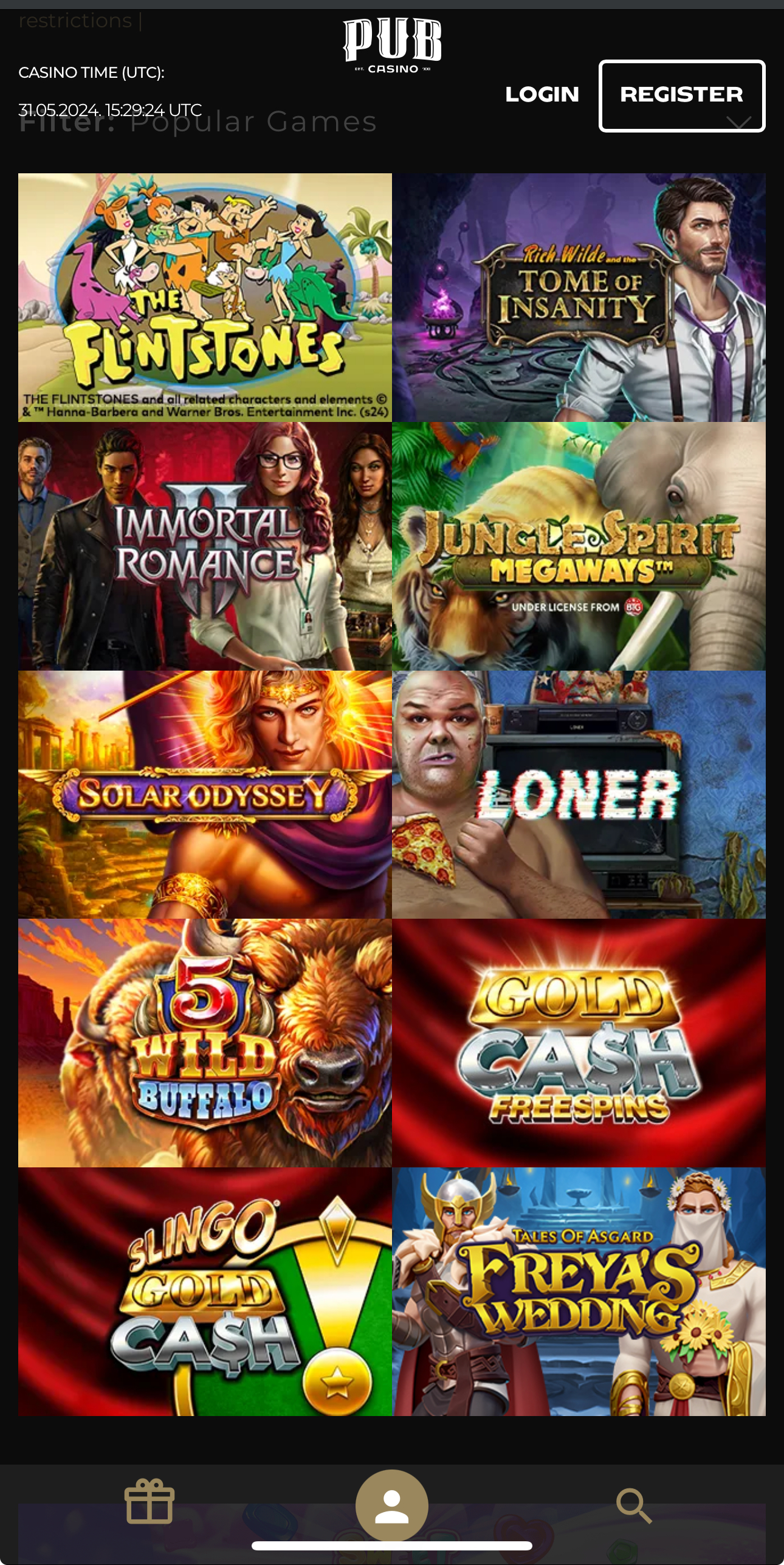 Collage of popular casino games.