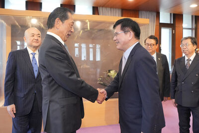 林佳龍午宴日台交流會長隅修三 盼台日加速推動簽署EPA