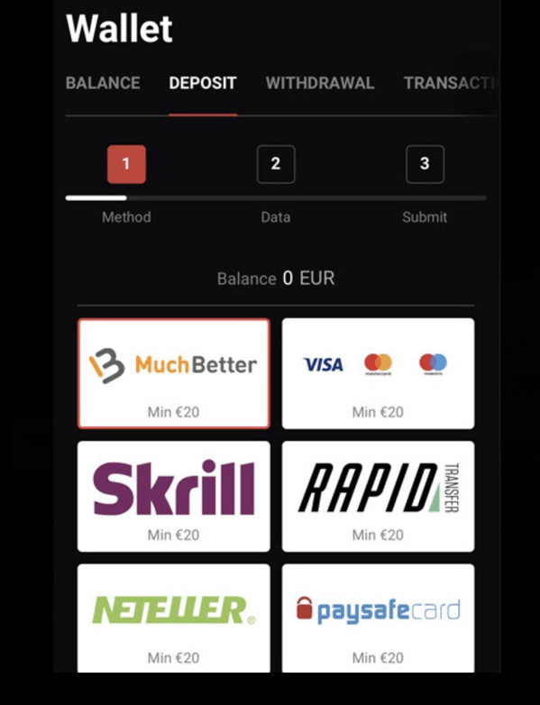 E-wallet payment methods