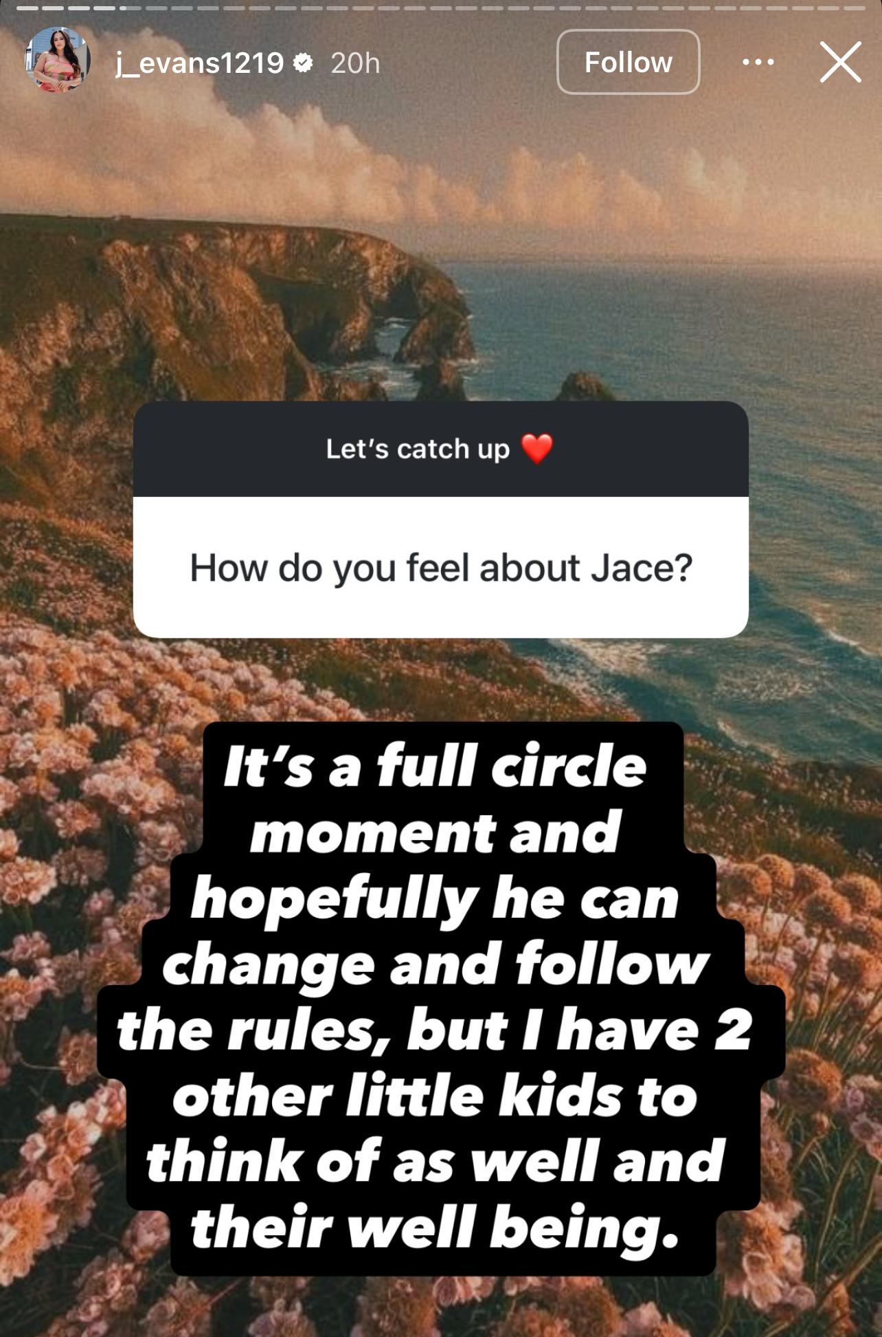 Jenelle Evans engages her fans in Q&A session