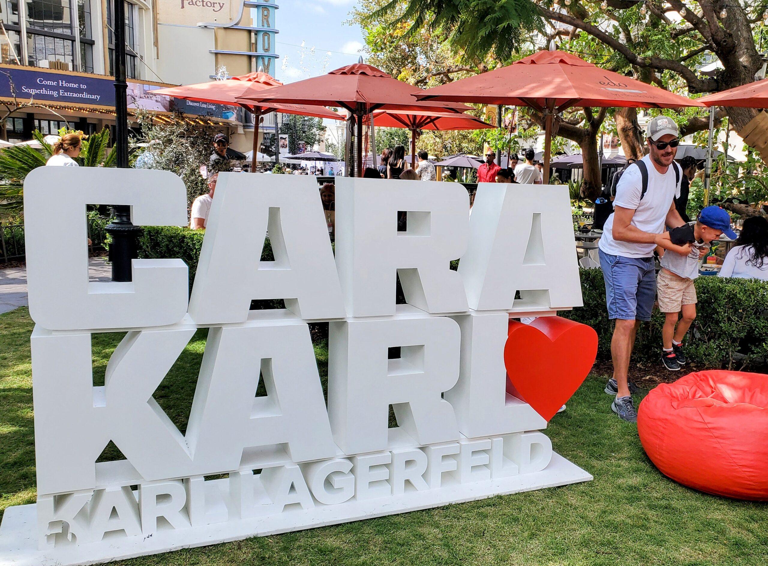 It doesnt appear that Cara Delevingne will be attending her Karl Lagerfeld collaboration promotes the new line at a pop-up