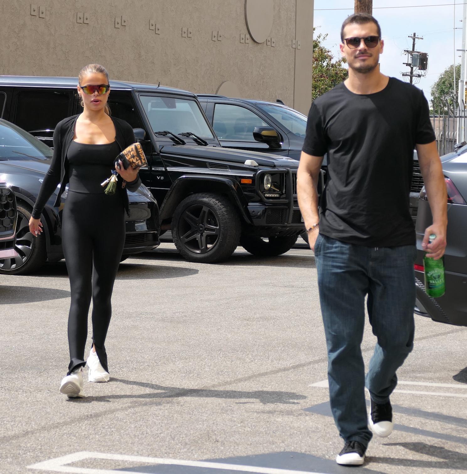 Brooks Nader & Gleb Savchenko Head To DWTS Rehearsals