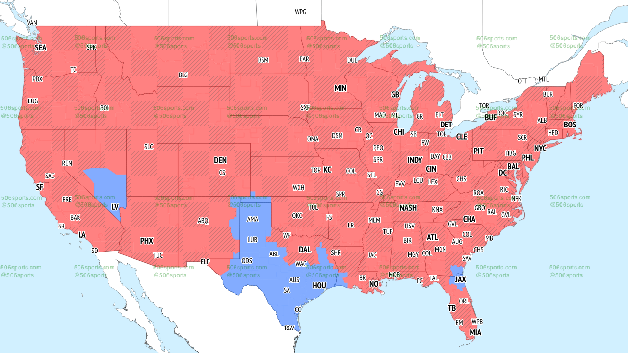 NFL TV Maps (Week 16, 2025): CBS late