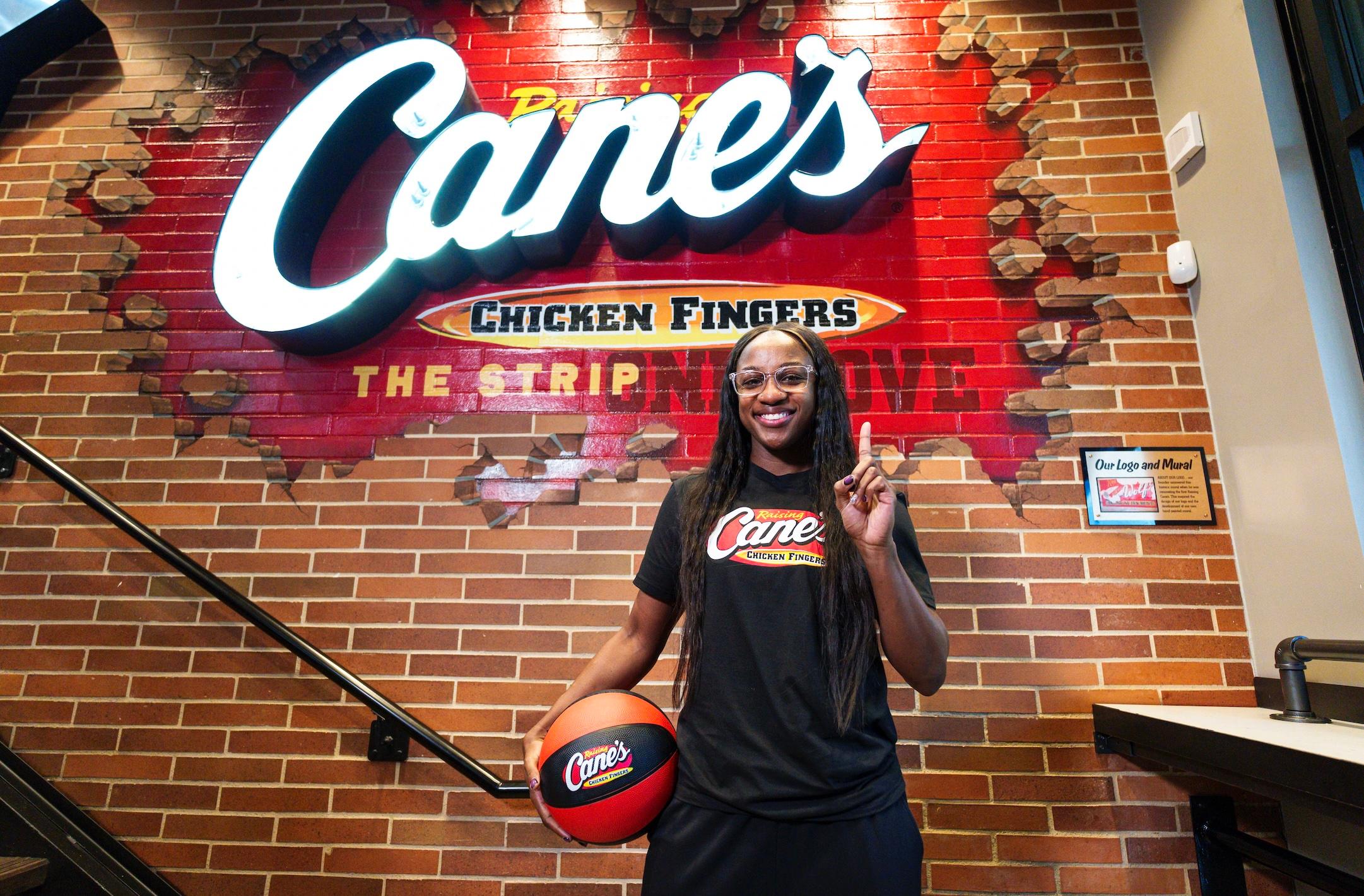 Jackie Young at Raising Cane's Las Vegas