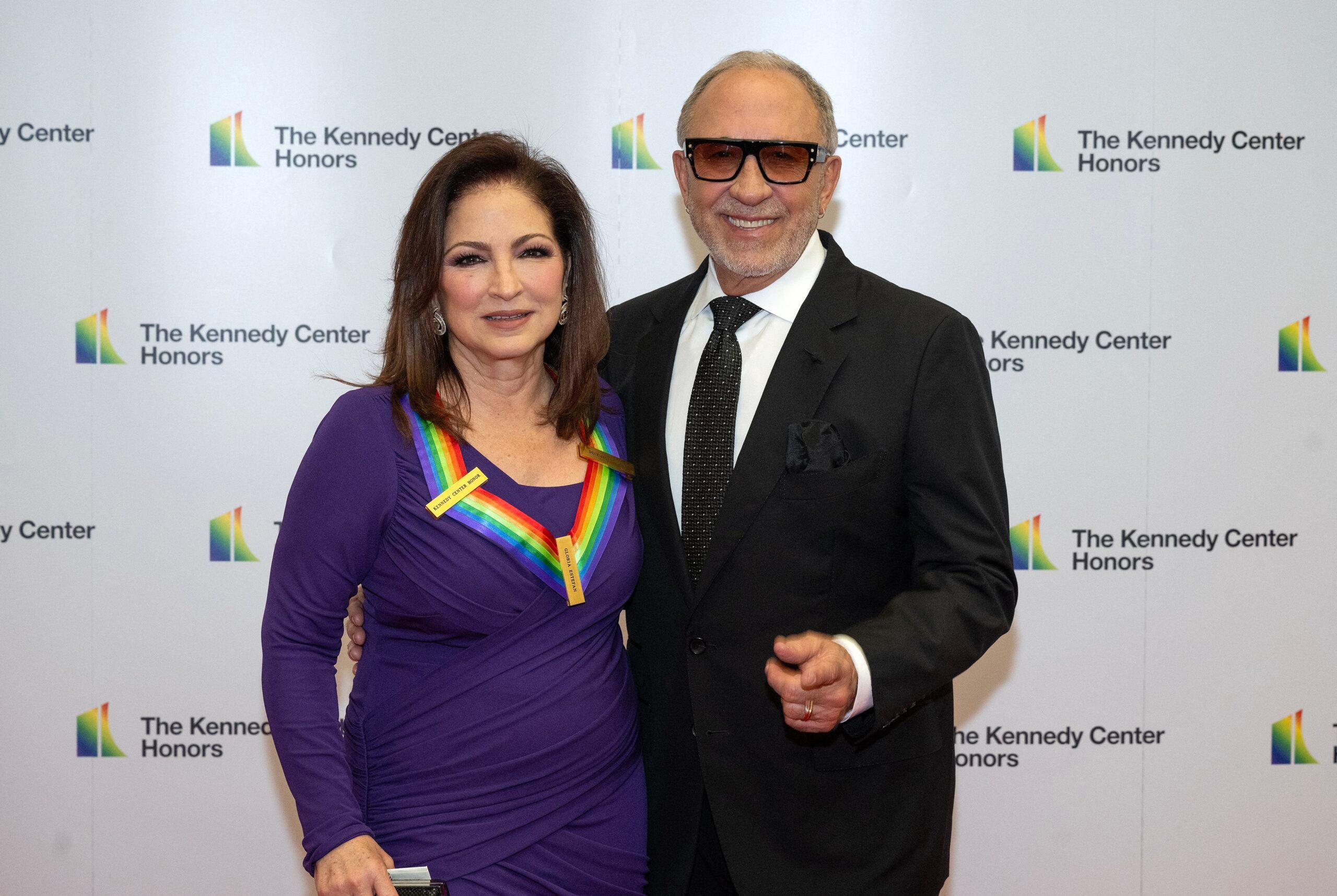 Gloria Estefan and Emilio Estefan at the 46th Annual Kennedy Center Honors Formal Artist's Dinner
