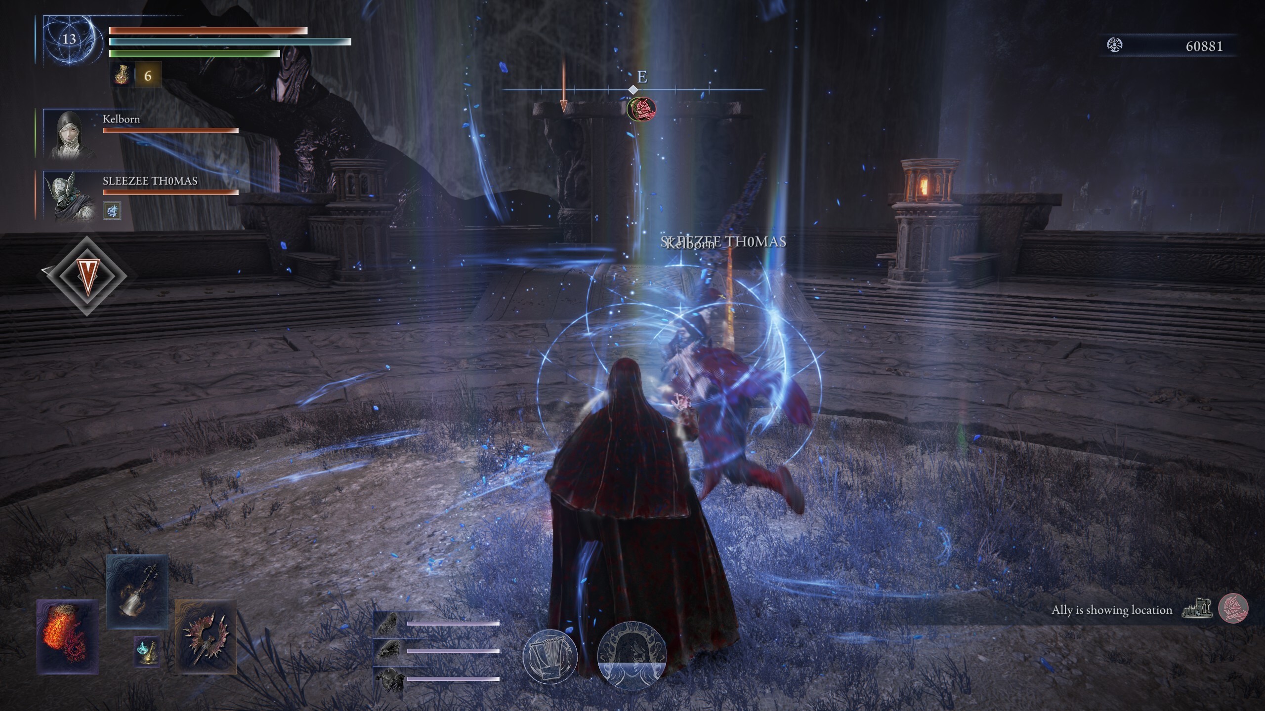 A great rune from atop a tower.