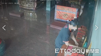 荒唐賊「釣」功德箱！ 屏東九如廟被偷600元　監視器全拍下