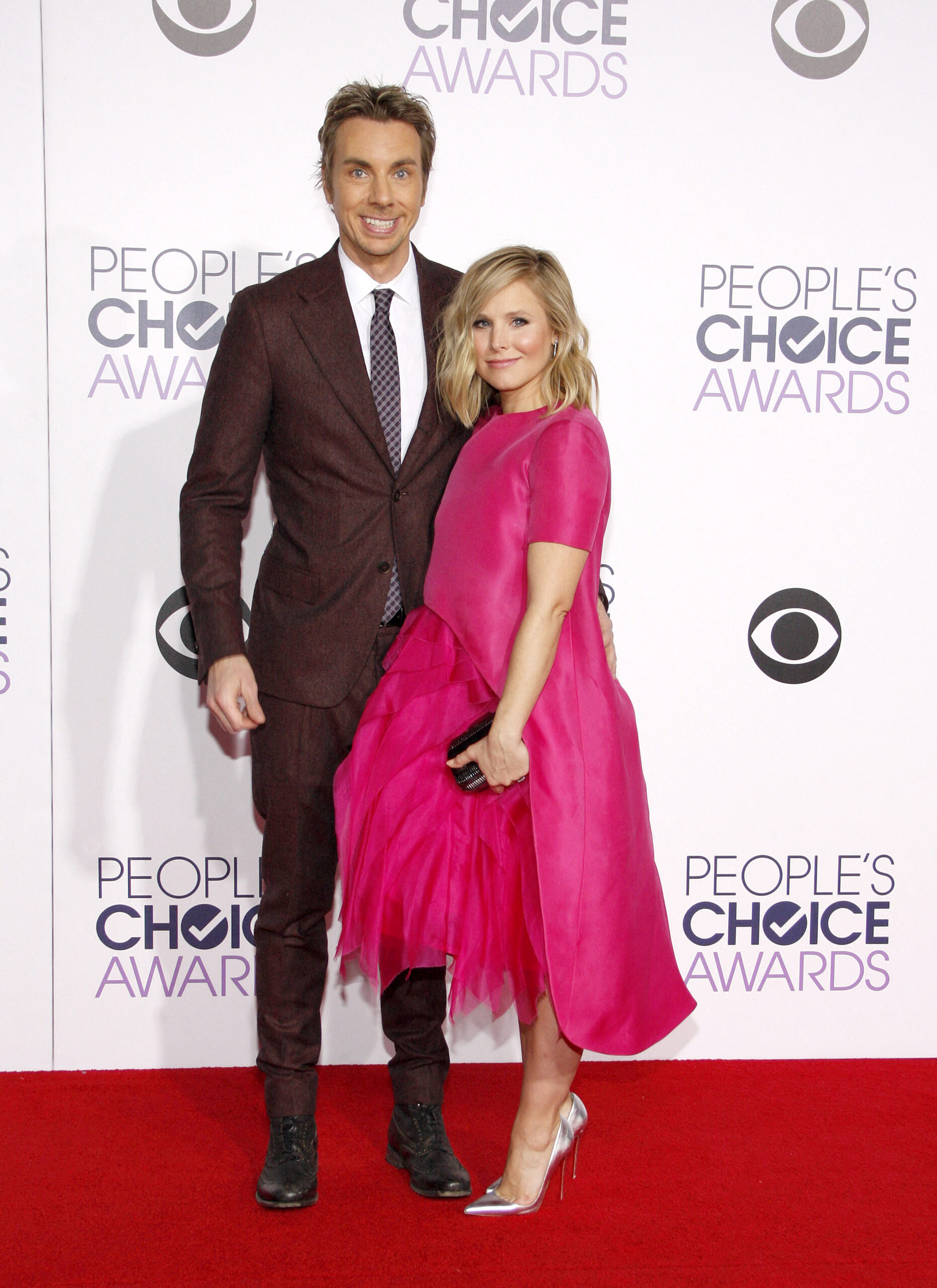 Dax Shepard and Kristen Bell at 82nd Annual Golden Globe Awards