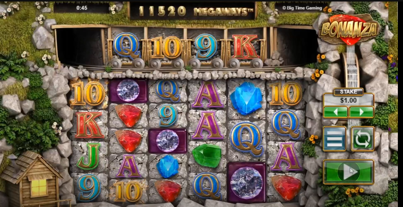 Bonanza Megaways slot screenshot