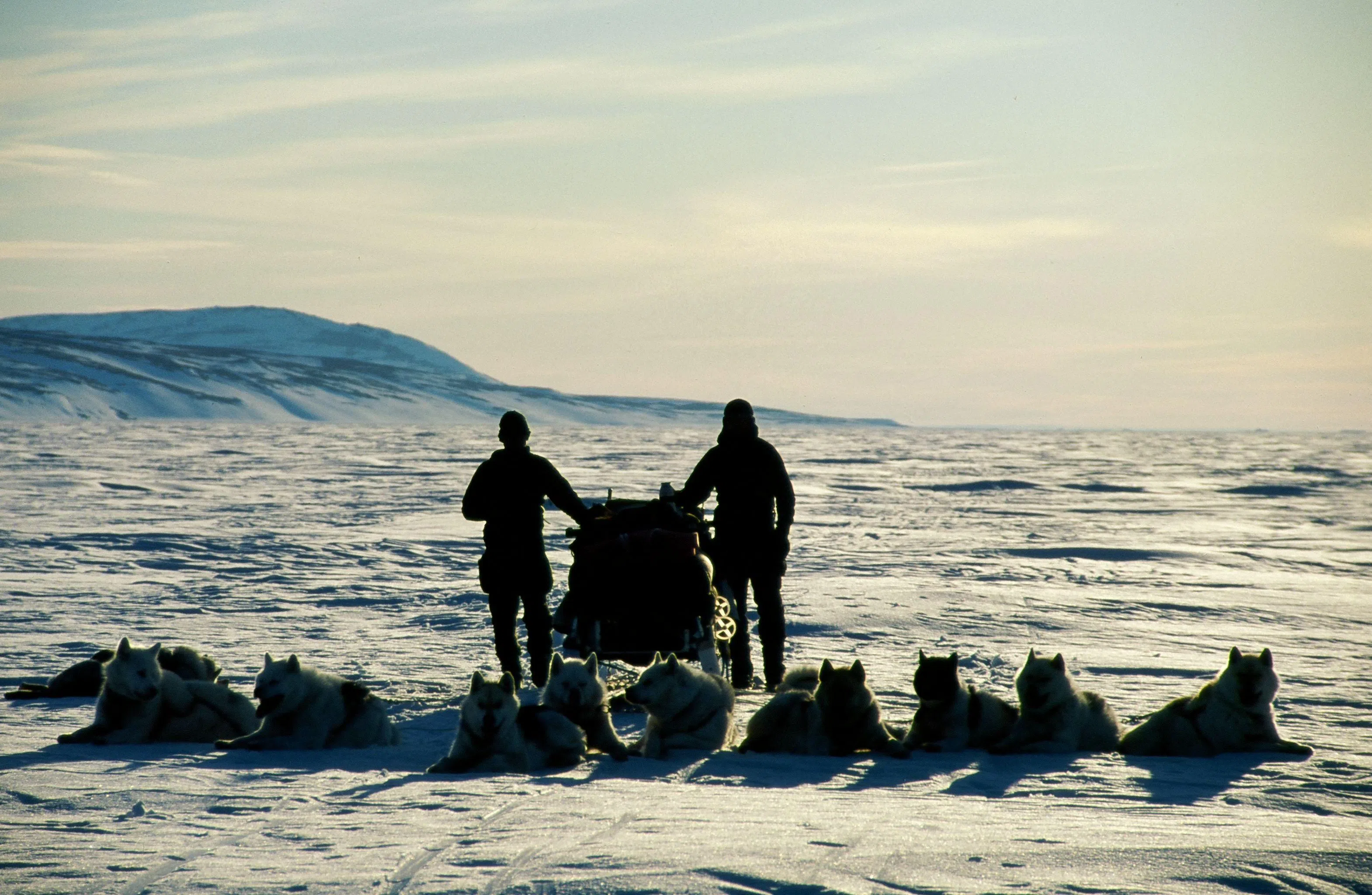 巡逻队覆盖的范围相当于法国和西班牙加起来那么大。一个巡逻队一般要三到四年才能走遍格陵兰岛的整个北部和东部地区。（法新社）
