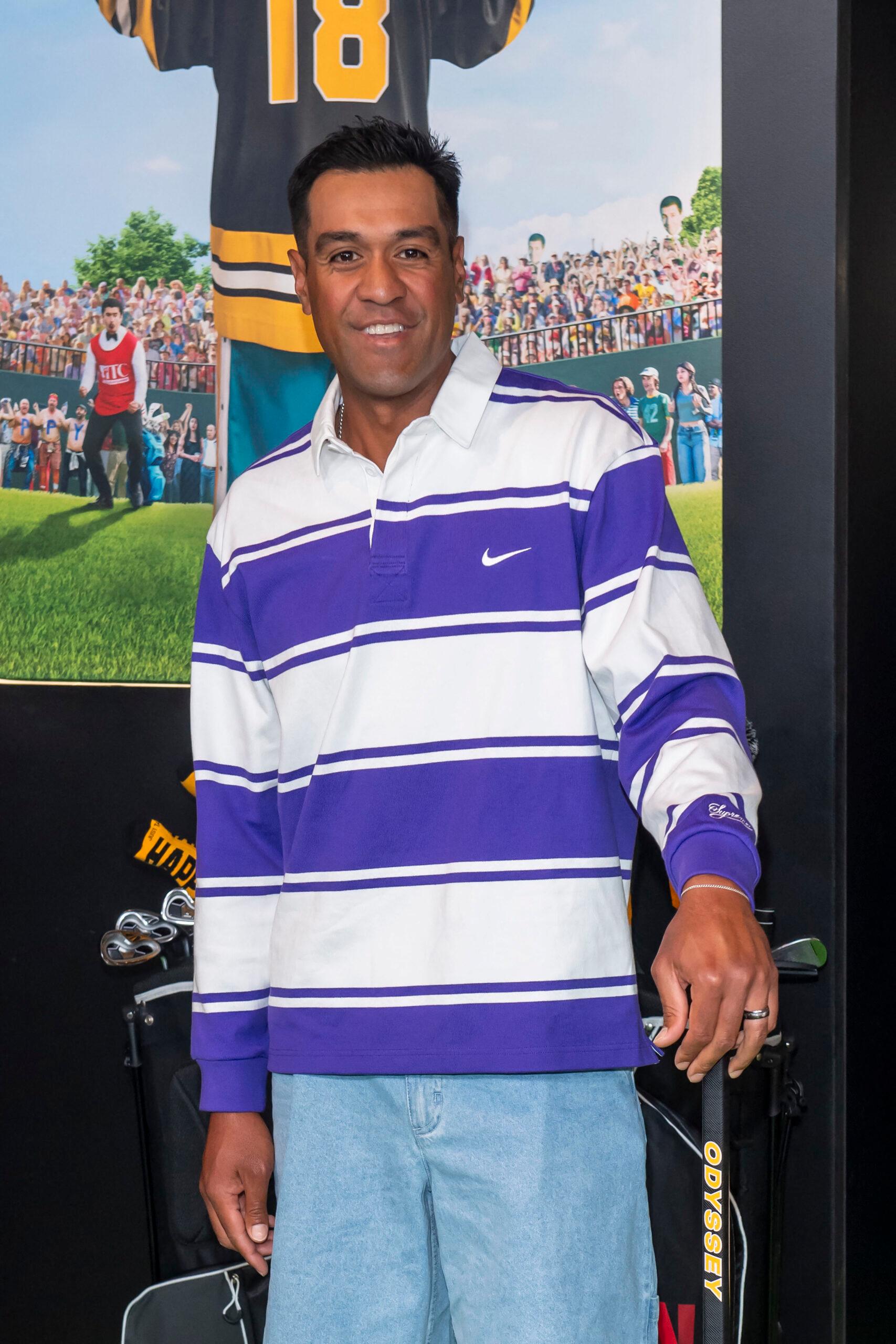 Tony Finau at Happy Gilmore 2 New York Premiere