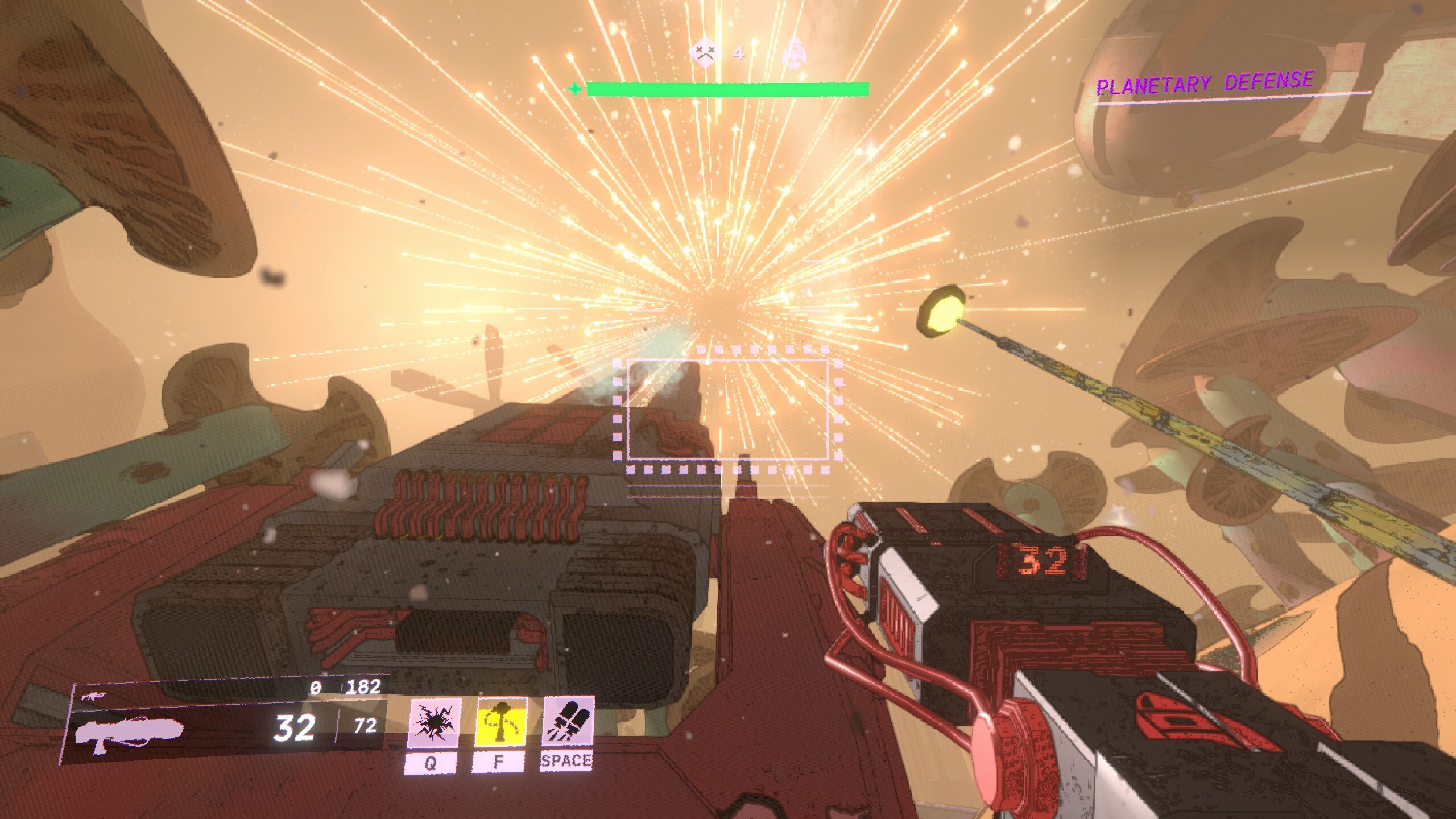 Blowing up a rival ship