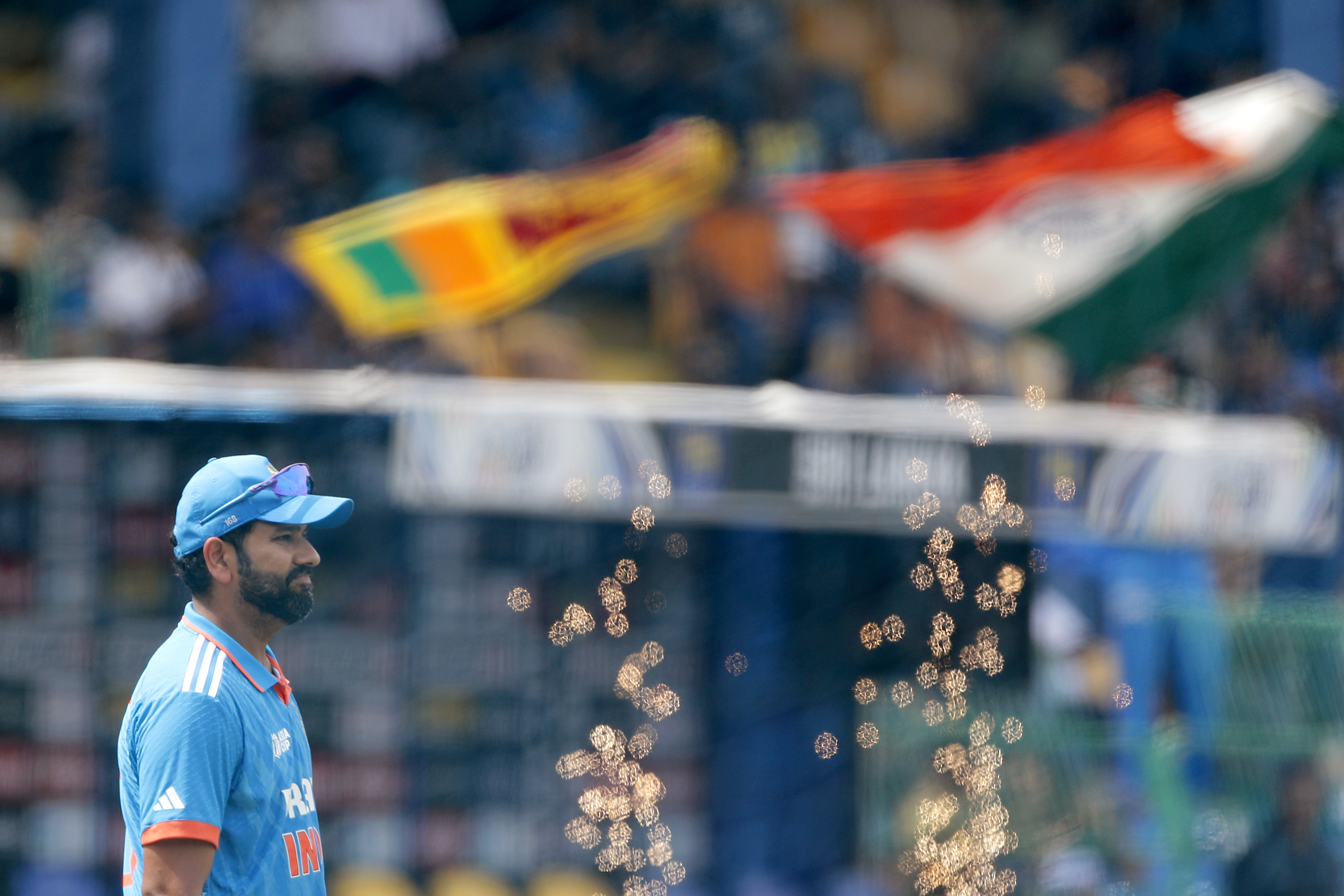 COLOMBO, SRI LANKA - SEPTEMBER 17: Rohit Sharma of India looks on prior to the Asia Cup Final match between India and Sri Lanka at R. Premadasa Stadium on September 17, 2023 in Colombo, Sri Lanka. (Photo by Surjeet Yadav/Getty Images)