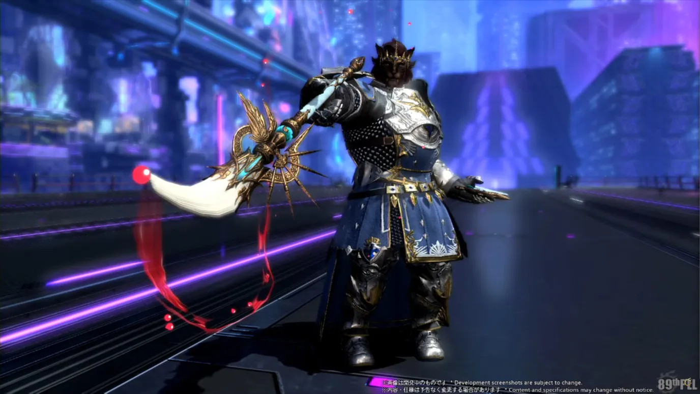 Several images of mis-matched warriors of light displaying the new glamour updates coming to Final Fantasy 14.