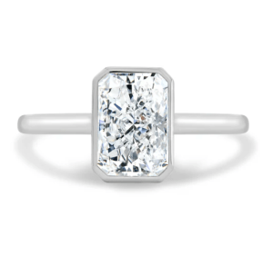 Zoe Bezel Radiant Cathedral Solitaire 