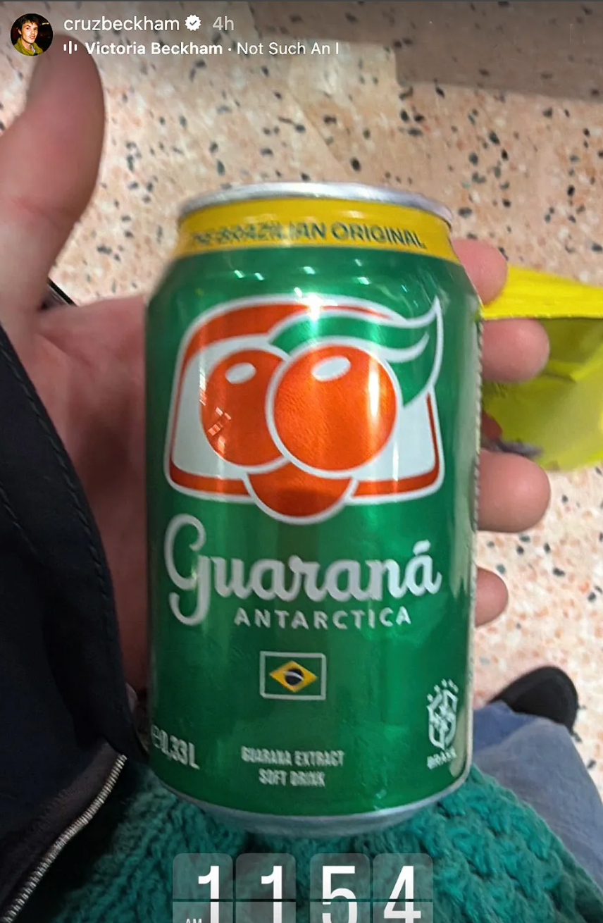 A screenshot of Brooklyn Beckham on Instagram