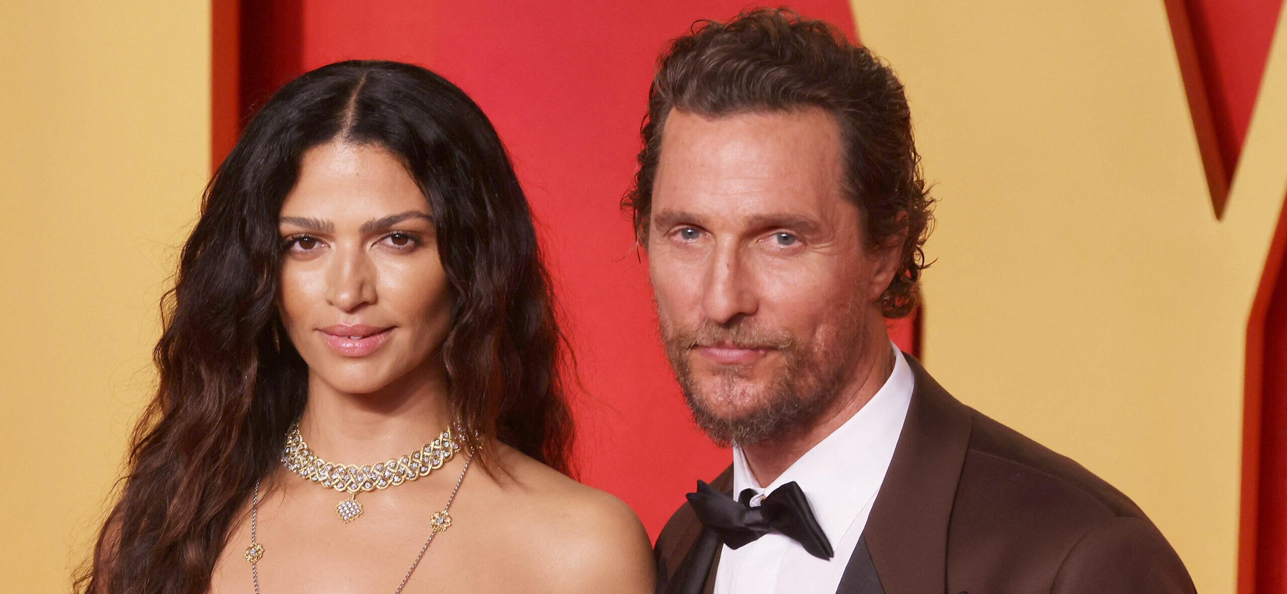 Matthew and Camila McConaughey at 2024 Vanity Fair Oscar Party