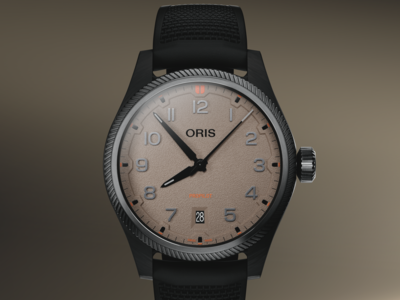Oris飛行錶變洗鍊　噴射機渦輪斜紋躍上錶圈