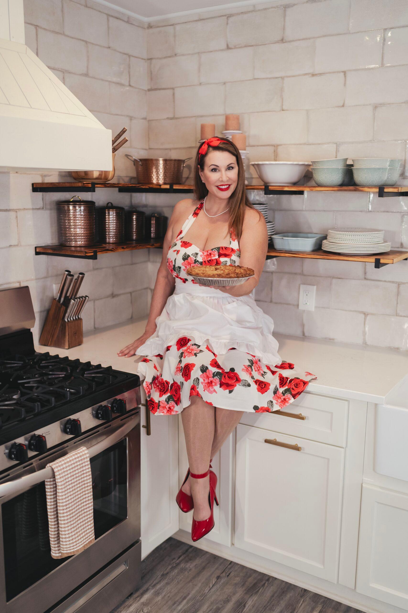 Elaina St. James in the kitchen