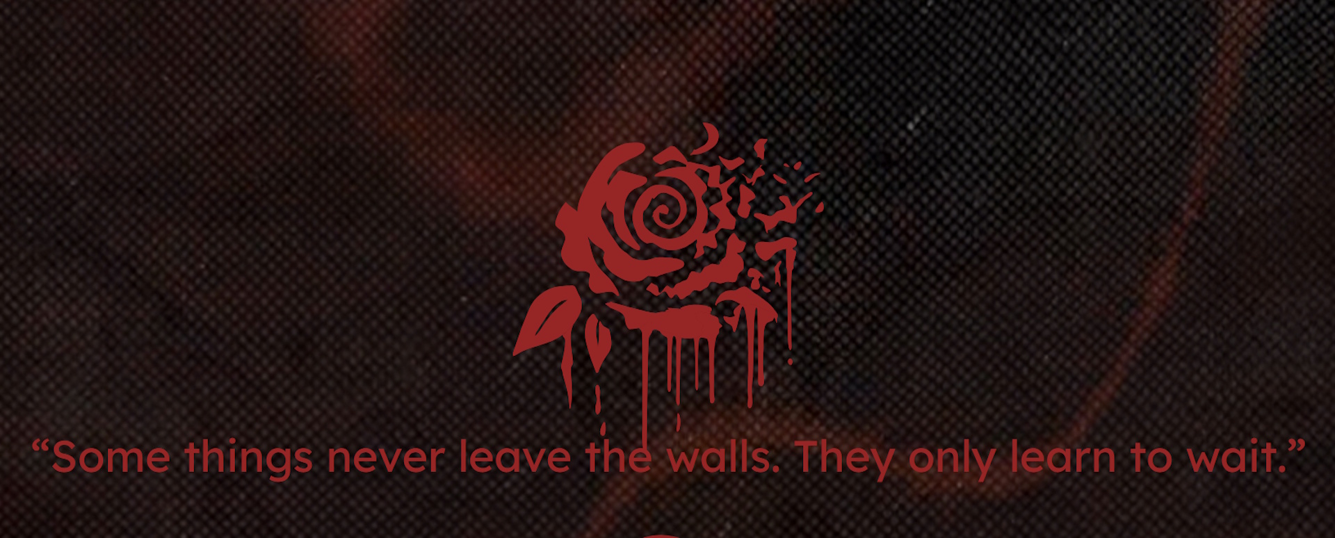 Image of a rose above the words 