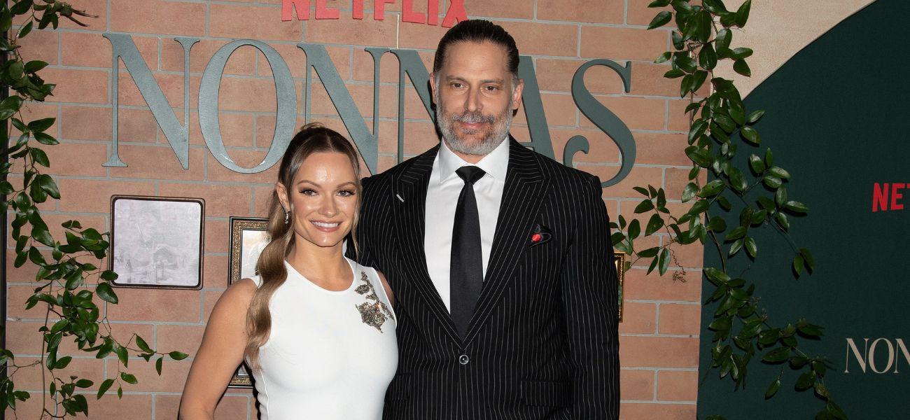 Caitlin O'Connor and Joe Manganiello on the red carpet