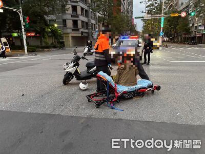 北市女闖紅燈遭趕上班員警猛撞　顱內出血亡