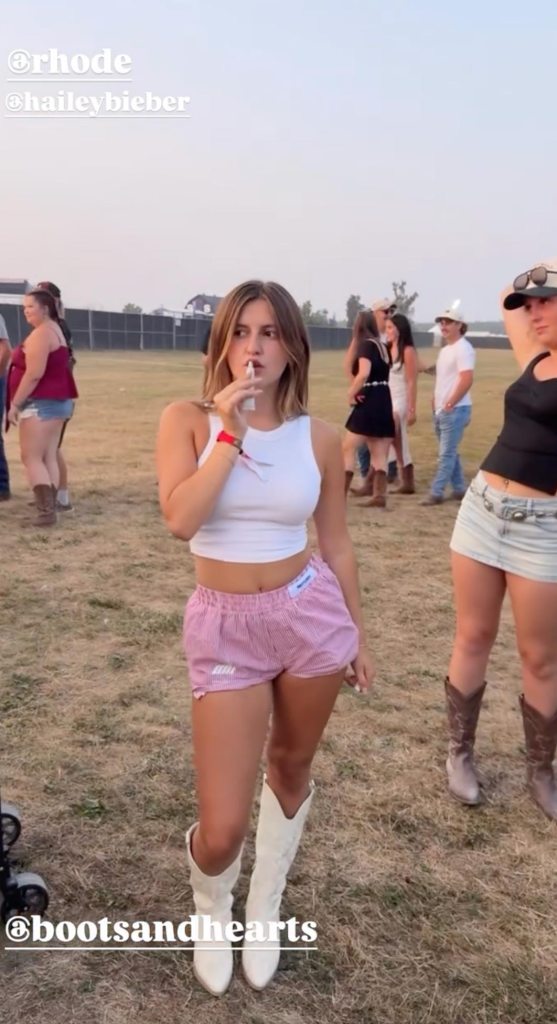 Justin Biebers Sister Shows Off Her Rhode Products