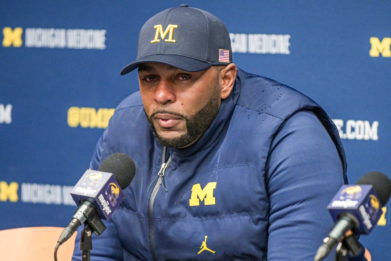 Sherrone Moore Aaron J. Thornton/Getty Sherrone Moore