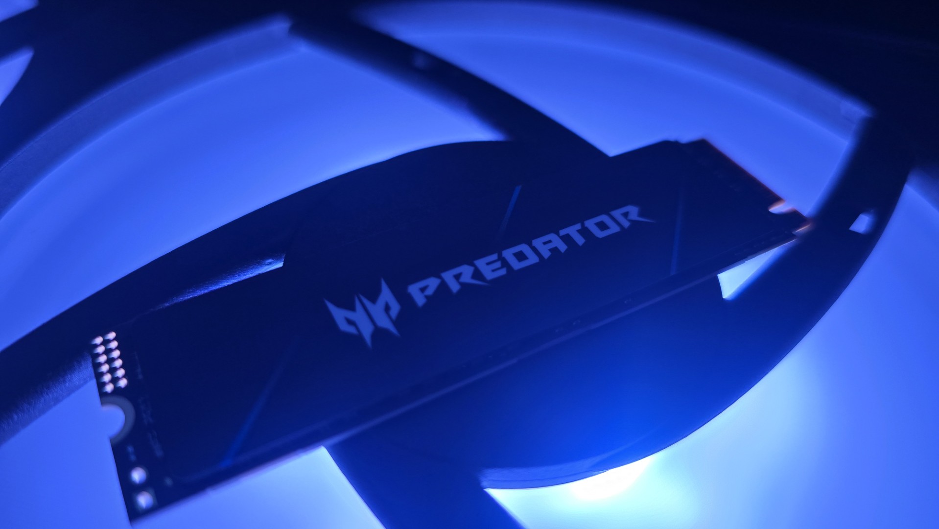 An Acer SSD on a desk and ready to be installed in a gaming PC.